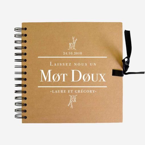 Livre d'or mariage mot doux