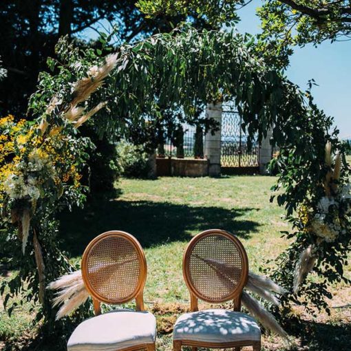 arche ronde cérémonie mariage
