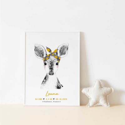 affiche enfant biche