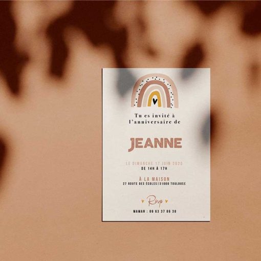 invitation anniversaire enfant