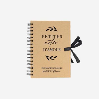 petit carnet de notes mariage