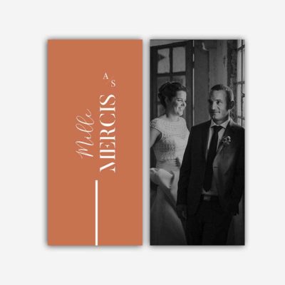 remerciement mariage terracotta