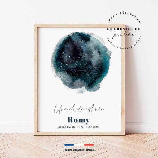 affiches signe zodiaque, étoiles et constellation