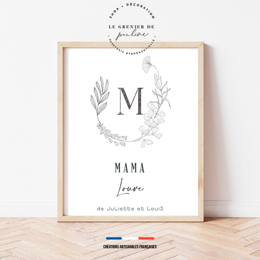 Affiche personnalisée pour maman