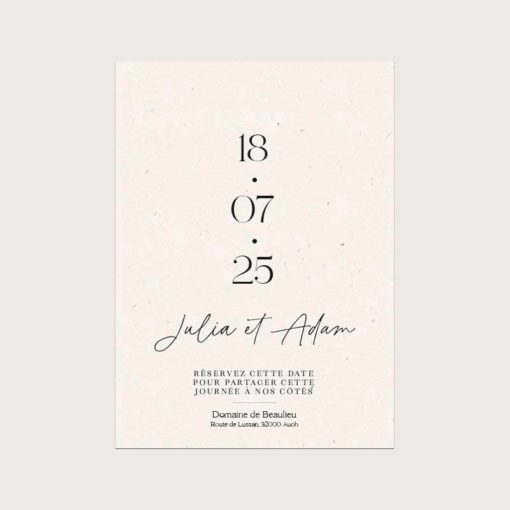 save the date minimal pure elegant